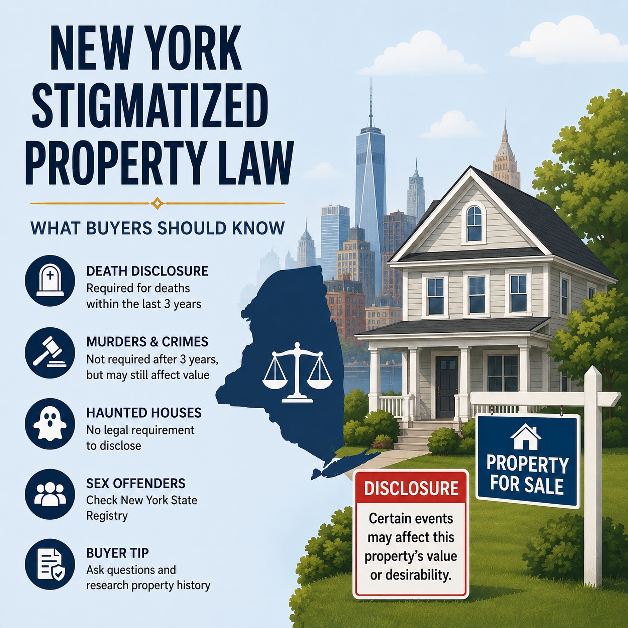 Stigmatized Property Laws in New York (2026): Death Disclosure, Haunted Houses, and Buyer Rights
